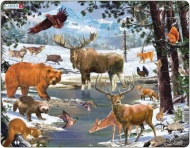 Пазл Larsen "Животные Северной Европы", 54 элемента