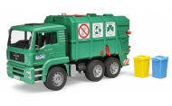 Машинка мусоровоз "MAN TGA" (зеленый), 1:16