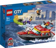 Конструктор LEGO City 60373: Спасательный пожарный катер