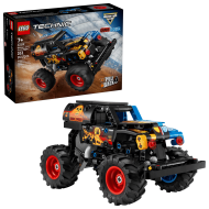 Конструктор LEGO Technic 42219: Внедорожник Monster Jam Grave Digger Огонь и лед
