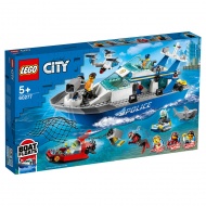 Конструктор LEGO City 60277: Катер полицейского патруля