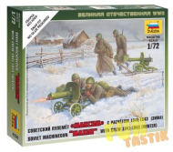 Сборная модель Советский пулемёт "Максим" с расчётом 1941-1943 (зима), масштаб 1:72