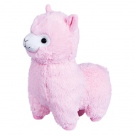 Гламурная мягкая игрушка FANCY "Альпака" розовая, 28 см