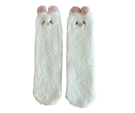 Носки I LIKE GIFT «Fluffy ears», white, женские, размер 37-41
