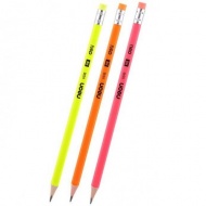Набор карандашей с ластиком "Neon", HВ, 3 шт.