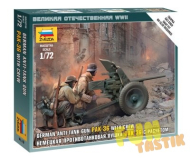 Сборная модель Немецкая противотанковая пушка Пак-36 с расчётом, 1:72