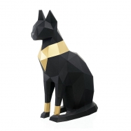 3D модель из картона PAPERRAZ 3D Фигура "Кошка Бастет",  черный