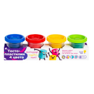 Набор для детской лепки Genio Kids "Тесто-пластилин 4 цвета"