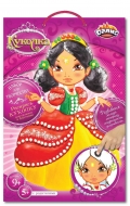 Набор для детского творчества "Раскраска из пластилина: Кукла Карина"