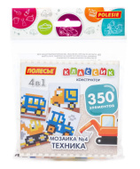 Конструктор Полесье "Классик" "Мозаика №4, техника" (350 элементов) 
