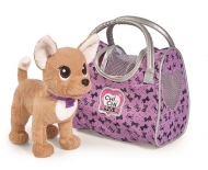 Плюшевая собачка "Chi-Chi love - Путешественница", с сумкой-переноской, 20 см