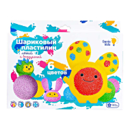 Шариковый пластилин Genio Kids Набор 6 цветов, 90 гр