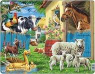 Пазл Larsen "Животные на ферме", 23 элемента