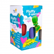 Воздушный пластилин Genio Kids "Fluffy" 8 цветов, 160 гр