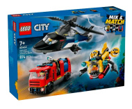 Конструктор LEGO City 60462: Ремикс вертолета, пожарной машины и подводной лодки