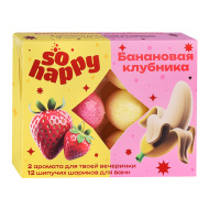 Набор шипучей соли для ванн Лаборатория Катрин "So Happy", 12*20г, 240 г