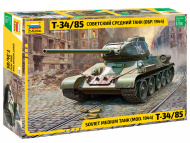 Сборная модель ZVEZDA  "Советсткий средний танк "Т-34/85", 1:35