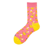 Носки iLikeGift «Go bananas!», pink, мужские/женские, размер 35-45
