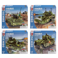 Конструктор Qunxing Toys "Военная техника" Танк, в ассортименте