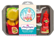 Игрушка Набор посуды и продуктов "Американское кафе"