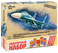 Подарочный набор ZVEZDA Советский истребитель завоевания превосходства в воздухе Су-27 1:72