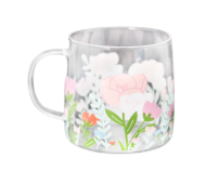 Кружка стеклянная I LIKE GIFT «Summer day», bunny, 600 мл