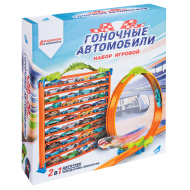 Набор игровой DREAM MAKERS-VARIOUS "Гоночные автомобили" (с треком-переноской, 8 машинок)