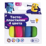 Тесто-пластилин Genio Kids Набор «Тесто-пластилин 4 цвета», 120 гр