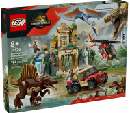 Конструктор LEGO Jurassic World  76976: Воздушная миссия Спинозавра и Кетцалькоатля