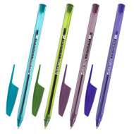 Ручка шариковая BRAUBERG X-30 COLOR MIX, СИНЯЯ, пишущий узел 1 мм, линия письма 0,5 мм