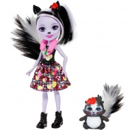 Мини-кукла Enchantimals "Сэйдж Скунси" Sage Skunk с питомцем (15 см)