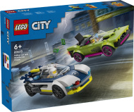 Конструктор LEGO City 60415: Погоня за полицейской машиной и спортивным автомобилем