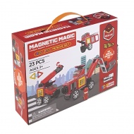 Магнитный конструктор Qunxing Toys "Пожарная служба", 23 детали