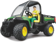 Машинка мини-самосвал "John Deere Gator XUV 855D" с фигуркой водителя, 1:16 