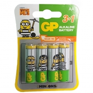 Батарейка GP Super AA Minions (LR6) 1.5V (алкалиновая)