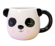 Кружка керамическая I LIKE GIFT «Panda with ear», white, 450 мл