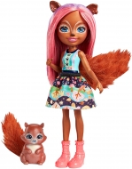 Мини-кукла Санча Белка серии "Enchantimals" Sancha Squirrel с питомцем (15 см)