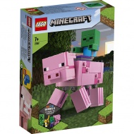 Конструктор LEGO Minecraft 21157: Большие фигурки Minecraft, Свинья и Зомби-ребёнок