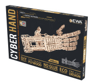 Механическая модель в виде конструктора EWA ECO-WOOD-ART "КИБЕРРУКА"