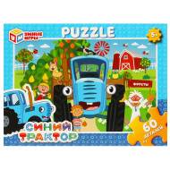 Пазлы УМНЫЕ ИГРЫ "Синий Трактор", 60 элементов