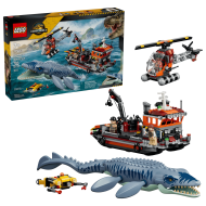 Конструктор LEGO JURASSIC WORLD 77983: Нападение Мозазавра на лодку